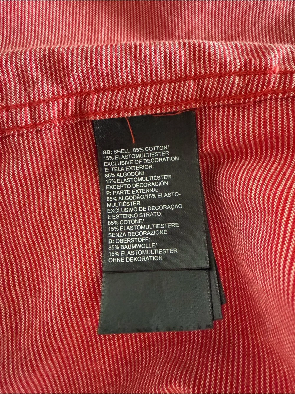 The North Face Men’s Brick Red Short-Sleeve Button-Down Shirt 85% cotton